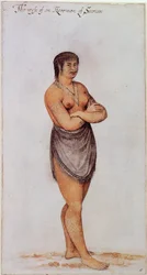Mulher Indiana de Secoton